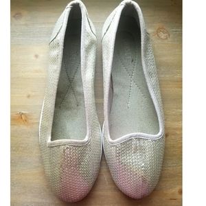 ❤ Sequin slip on flats